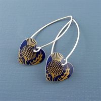 Picture of Thistle Round Heart Earrings (Medium Earwire)