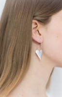 Picture of  Aluminium Medium Slim Heart Long Earrings 