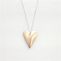 Picture of Copper Rose Medium Slim Heart Necklace