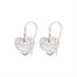 Picture of Small Heart Aluminium Hammered Earrings