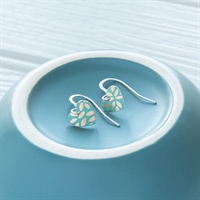 Picture of Kyoto Garden Jade Small Heart Earrings 