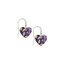 Picture of Kyoto Garden Deep Blue Heart Earrings 