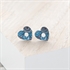 Picture of Damask Blue Heart Studs 