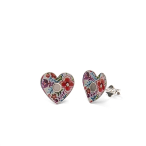 Picture of Lotus Heart Studs 