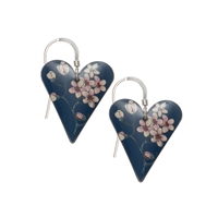 Picture of Jasmine Medium Slim Heart Earrings