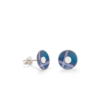 Picture of Blue Tartan Round Studs 