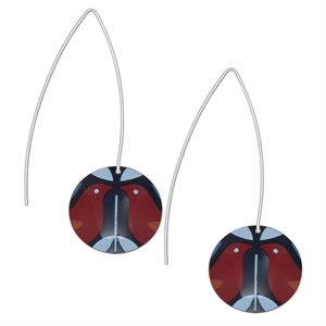 Picture of Ava Long Disc Earrings