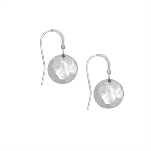 Picture of Hammered  Eco Aluminium Disc Earrings