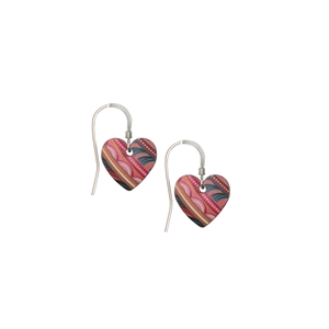Picture of Tiger Lily Small Heart Earrings 