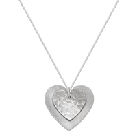 Picture of Eco Aluminium Double Heart Necklace 