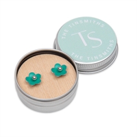 Picture of Jade Green Daisy Studs