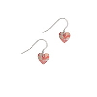 Picture of Coral Small Heart Earrings 