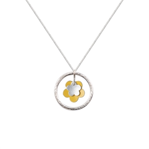 Picture of Daisy Necklace Yellow and Silver 