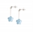 Picture of Long Pale Blue Daisy Earrings