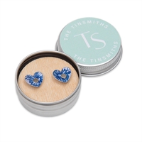 Picture of Cornflower Heart Studs 