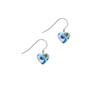 Picture of Rosie Blue Small Heart Earrings 