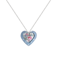 Picture of Daphne Floral and Spot Double Heart Pendant