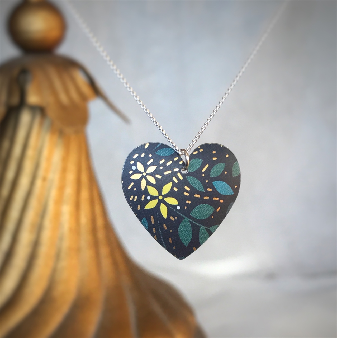 Moonflower Heart Necklace